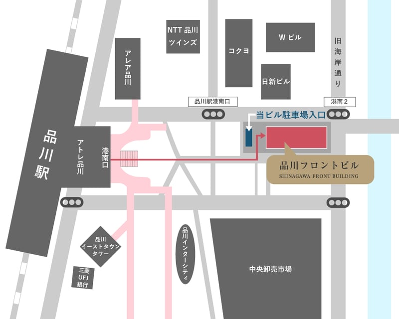 品川フロントビル駐車場マップ
