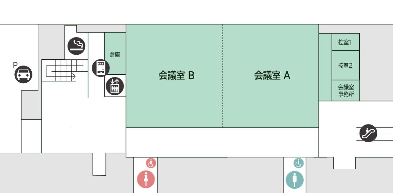 会議室A+B フロアマップ