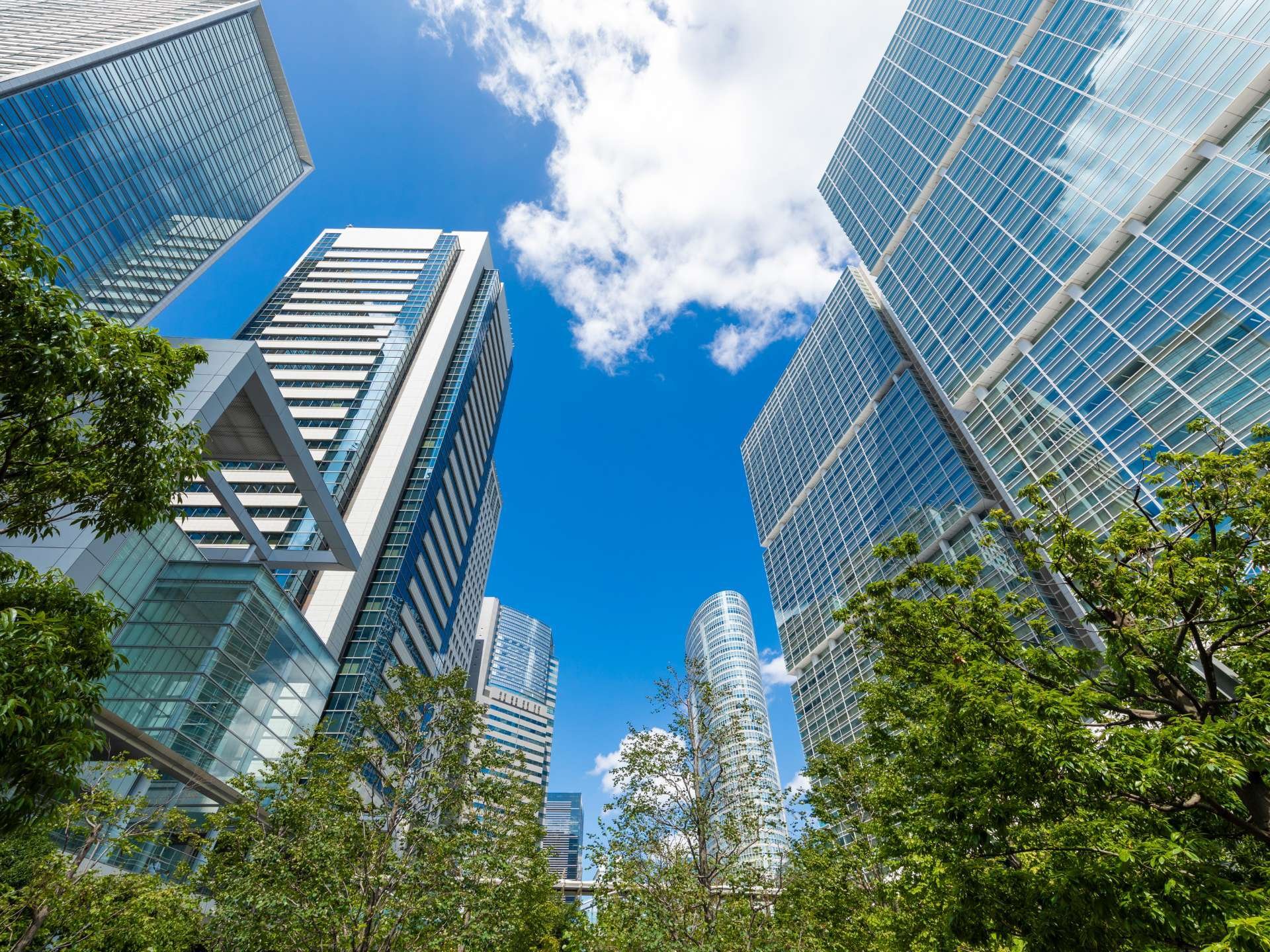 品川｜セントラルガーデンからのビル風景